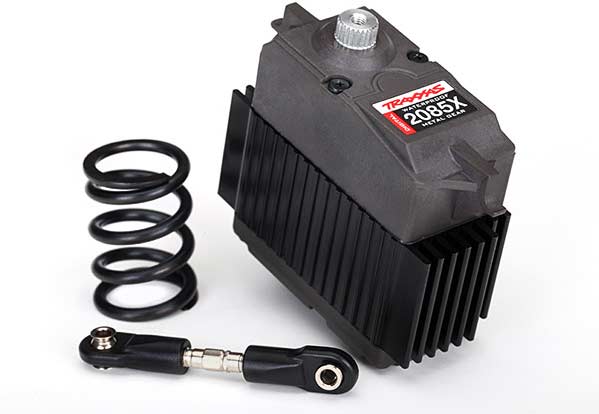 Servo, digital high-torque, metal gear (ball bearing), waterproof/ servo saver spring/ steering link